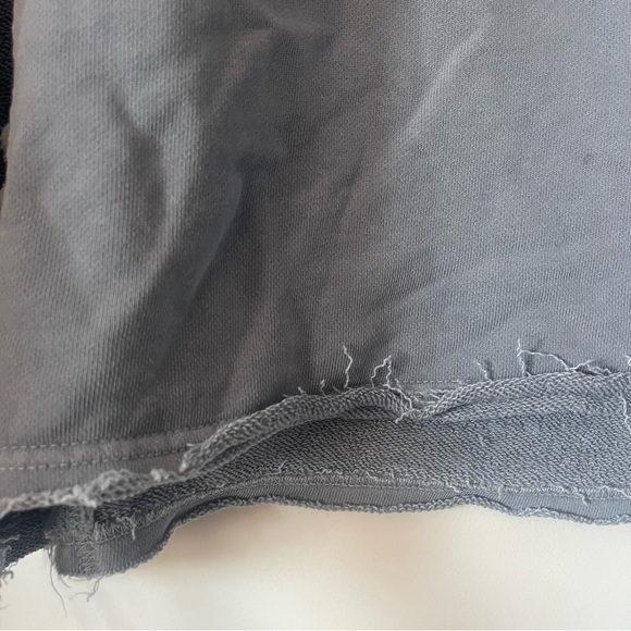 *boutique* Peach Love dusty blue pullover distressed - Picture 5 of 7